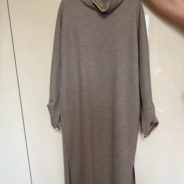 [BUNJANG] TIME Knit Dress Beige / TIME 니트 원피스