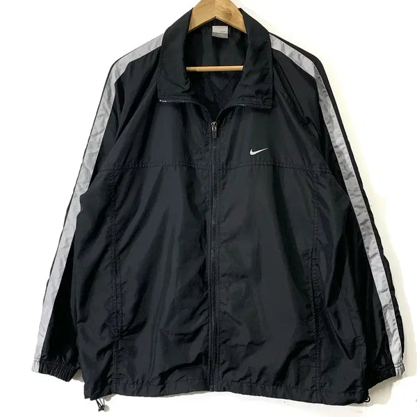 [BUNJANG] Nike Old School Sideline Black Windbreaker / 나이키 올드스쿨 사이드라인 블랙 바람막이