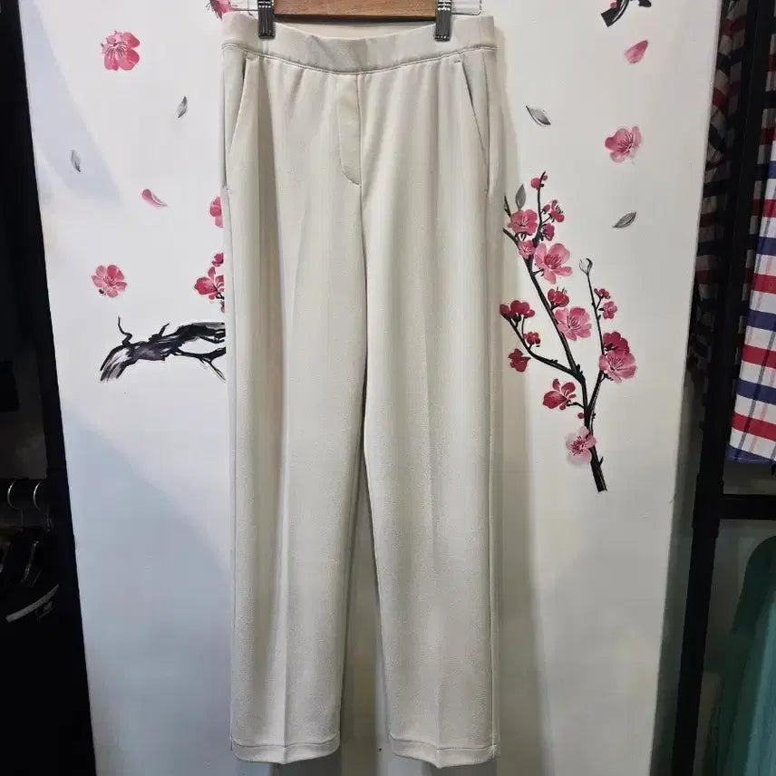 [BUNJANG] Xexymix Beige Wide Slacks L / 젝시믹스 베이지색 와이드 슬랙스 L