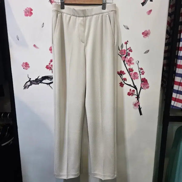 [BUNJANG] Xexymix Beige Wide Slacks L / 젝시믹스 베이지색 와이드 슬랙스 L