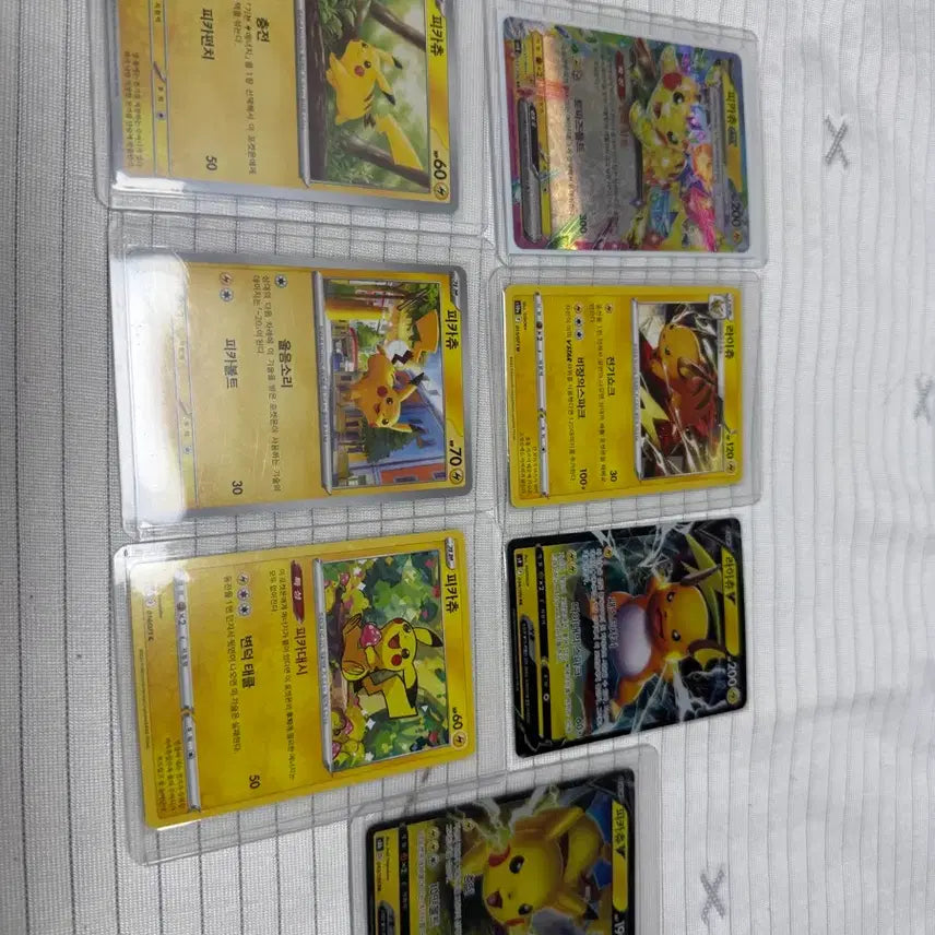 [BUNJANG] Pokemon Card Pikachu Raichu 7 Types Set / 포켓몬 카드 피카츄 라이츄 7종