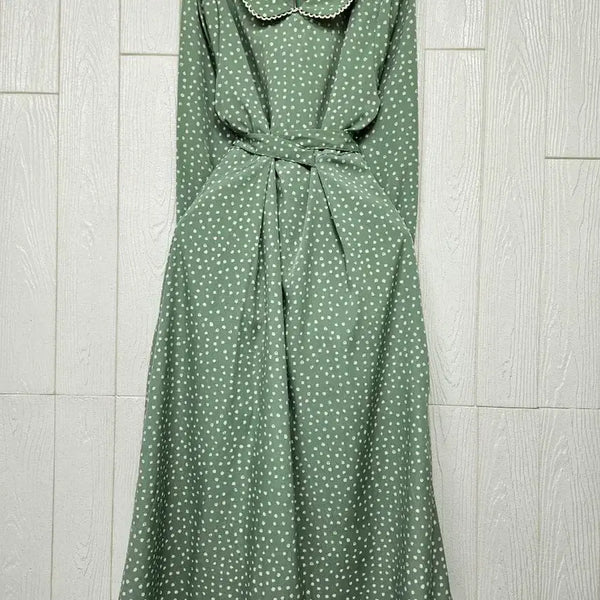 [BUNJANG] Mint Green Collar Dress / 민트그린 카라원피스