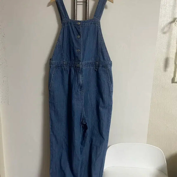 [BUNJANG] Briel Denim Jumpsuit / 브리엘 청 점프슈트 66-작은 77