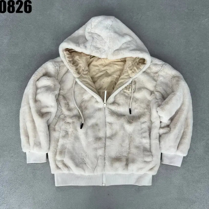 [BUNJANG] NFL Reversible Hooded Zip-Up Jacket Beige M / NFL 양면 후드 집업 베이지 M