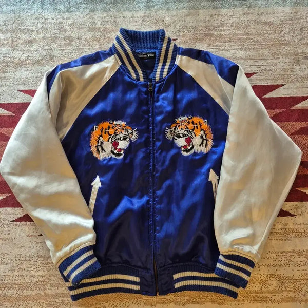 [BUNJANG] Glorious Time Tiger Embroidery Sukajan Jacket (Size M) / GLORIOUS TIME 타이거 호랑이 자수 스카잔 자켓 M(95)
