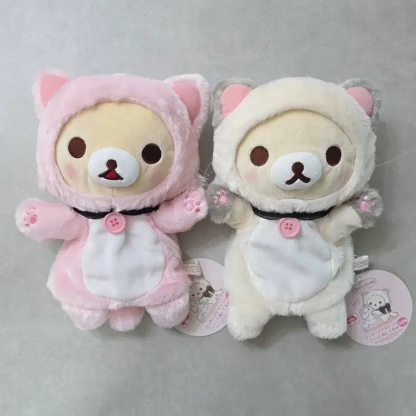 [BUNJANG] Rilakkuma Korilakkuma Cat Hand Puppet Doll Bundle Set / 코리락쿠마 네코 고양이 핸드퍼펫 인형 일괄판매