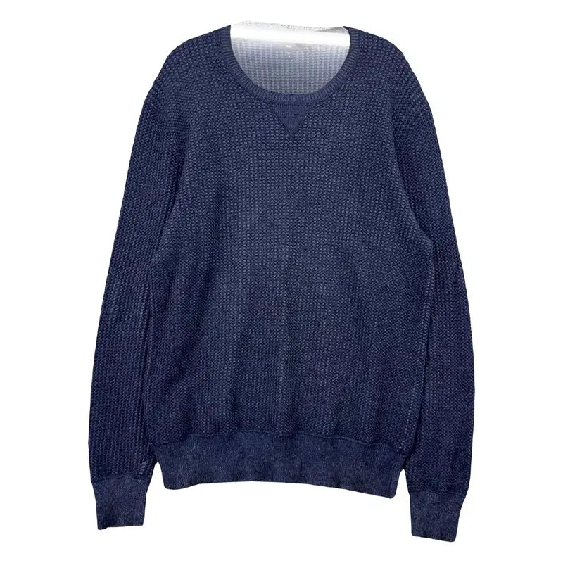 [BUNJANG] Gap Navy Cotton Classic Minimal Basic Round Knit M / 갭 GAP 네이비 코튼 클래식 미니멀 베이직 라운드 니트 M
