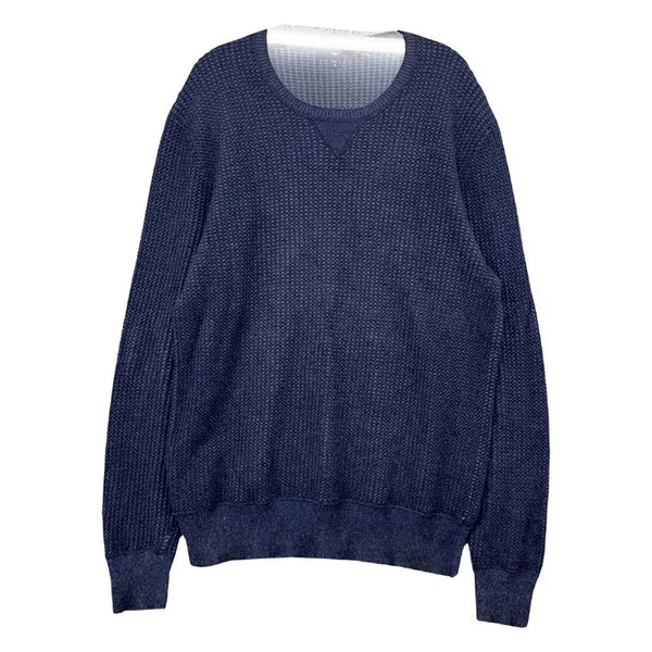 [BUNJANG] Gap Navy Cotton Classic Minimal Basic Round Knit M / 갭 GAP 네이비 코튼 클래식 미니멀 베이직 라운드 니트 M