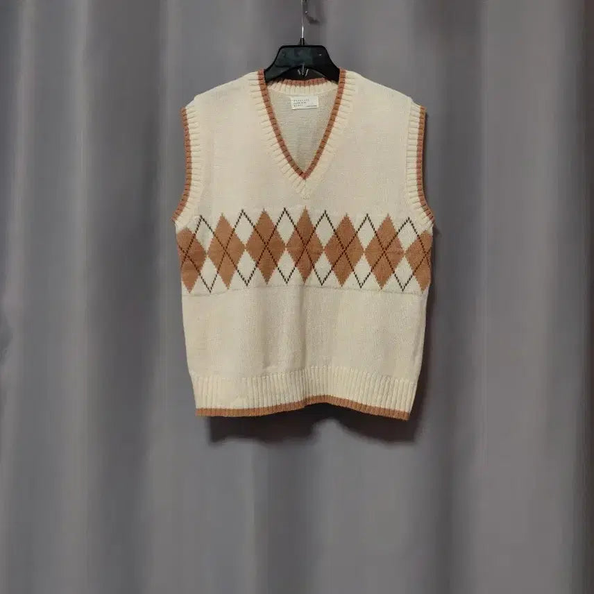 [BUNJANG] Argyle Knit Vest / 아가일 니트조끼