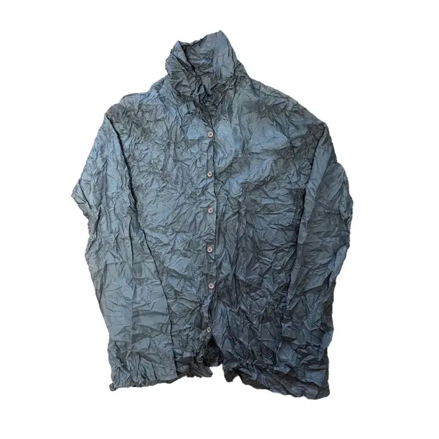 [BUNJANG] Vintage Wrinkled Processing Shirt OS / 빈티지 주름가공 셔츠 os