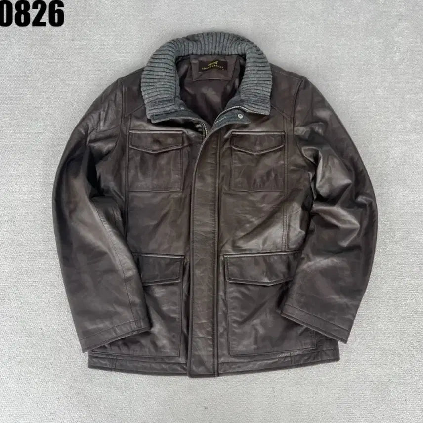 [BUNJANG] Louis Castel Lambskin Leather Jacket Brown M / 루이까스텔 양가죽 자켓 브라운 M