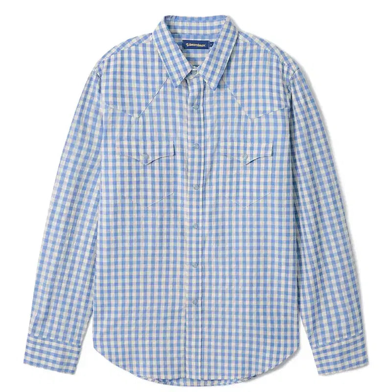 [BUNJANG] EDWARD MAX Check Western Shirt / 에드워드맥스 체크웨스턴 셔츠