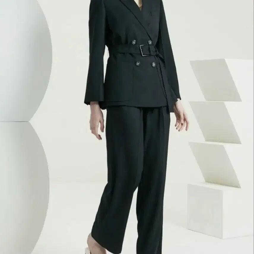 [BUNJANG] TIME Wool Blend Belted Jacket / 한섬 타임 울 블렌드 벨티드 자켓