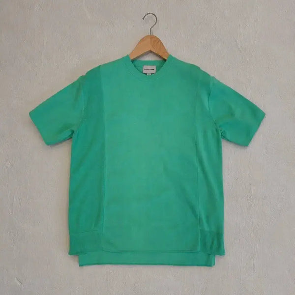 [BUNJANG] Solid Homme Mint Short Sleeve Knit 100 / 솔리드옴므 민트 반팔 니트 100