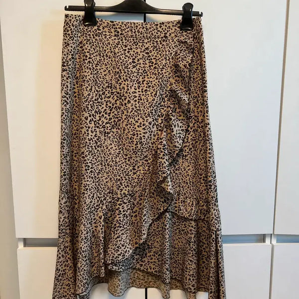 [BUNJANG] LIST Leopard Ruffle Skirt / LIST 리스트 호피 프릴 치마 스커트