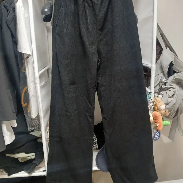 [BUNJANG] Corduroy Brushed Wide Pants / 코듀로이 기모 와이드 팬츠