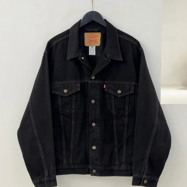 [BUNJANG] Levi's 70507 Black Denim Trucker Jacket / 리바이스 트러커 자켓