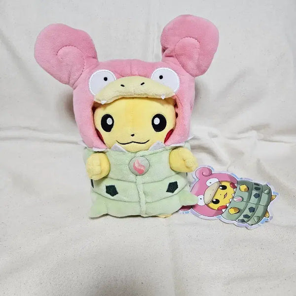 [BUNJANG] Pokemon Mega Slowbro Poncho Pikachu Plush / 포켓몬 메가 야도란 판초 피카츄 인형
