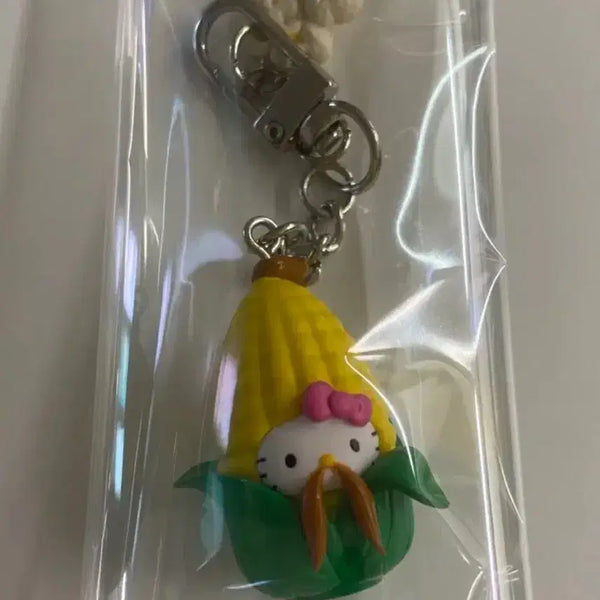 [BUNJANG] Hello Kitty Gangneung Corn Keyring / 올리브영 키티 텐바이텐 지역키링 강릉 옥수수