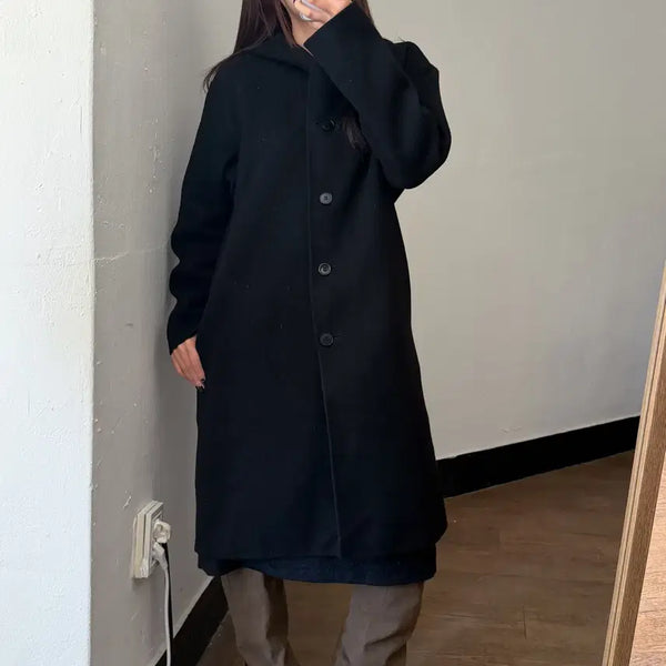 [BUNJANG] DKNY 90s Wool Hooded Coat / DKNY 90s 울 후드 코트