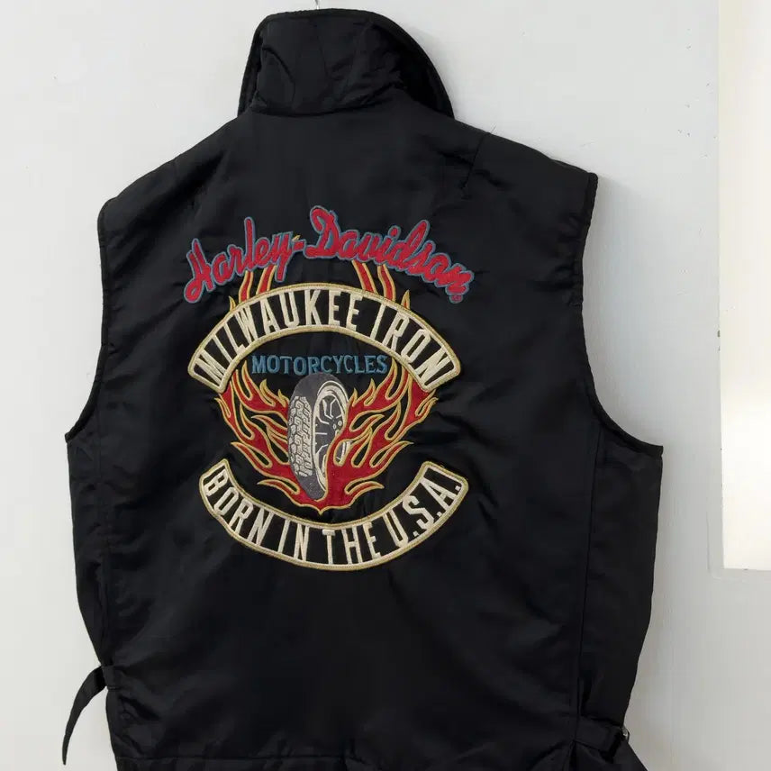 [BUNJANG] Harley-Davidson Nylon Biker Vest / 할리데이비슨 나일론 바이커 베스트