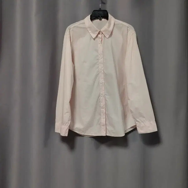 [BUNJANG] Light Pink Cotton Shirt / 연핑크 면 셔츠