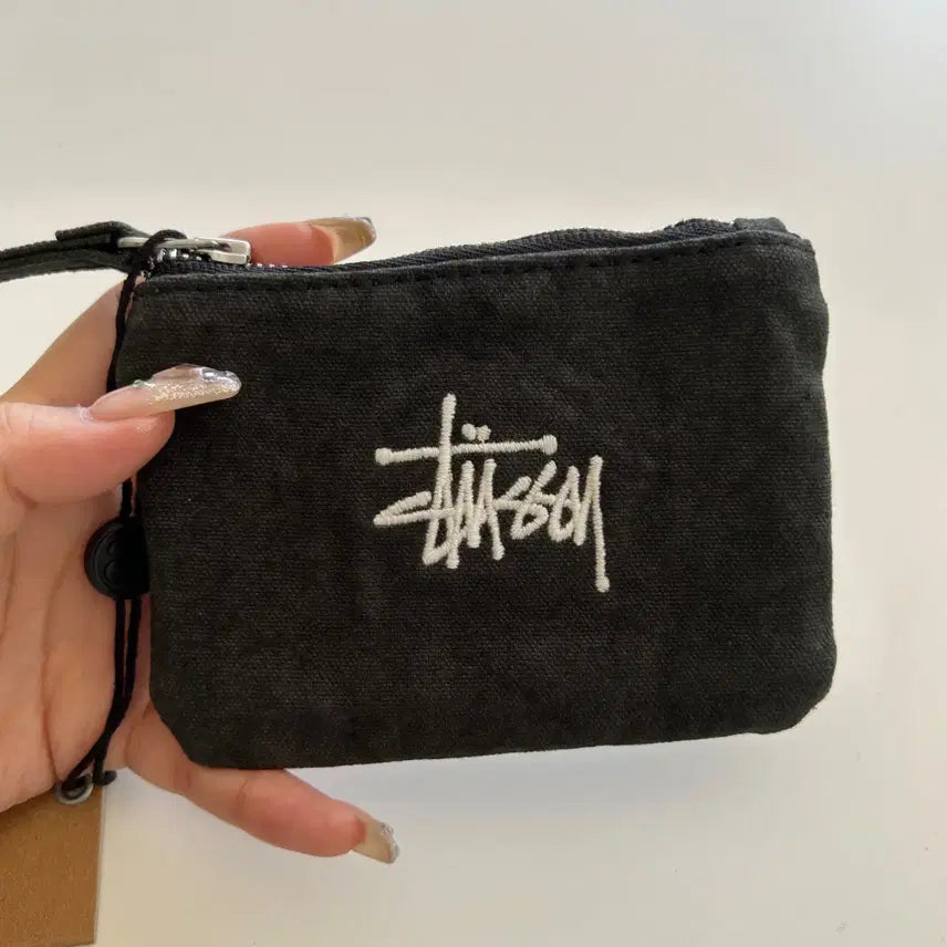 [BUNJANG] Stussy Canvas Coin Pouch - Black / Stussy 스투시 canvas coin pouch