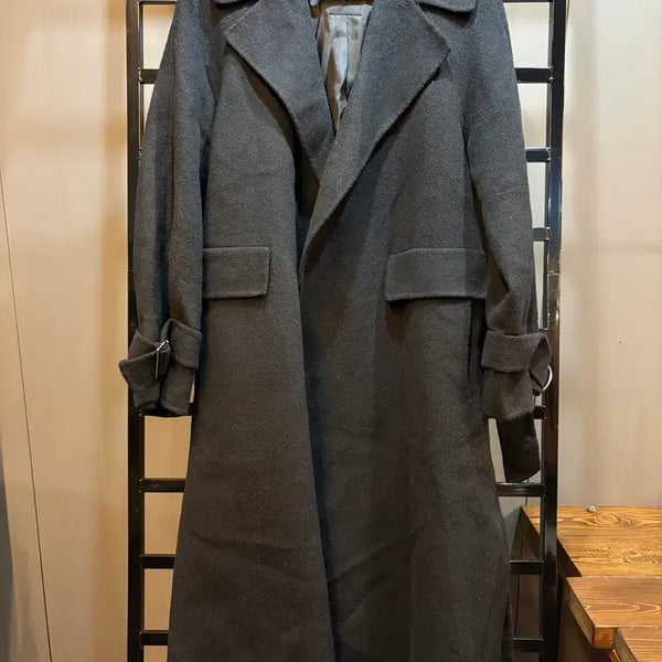 [BUNJANG] ZOOC Cashmere Blend Belted Maxi Long Coat / [55~66 (FREE)] 주크(ZOOC) 캐시미어 혼방 벨티드 맥시 롱 코트 8.9