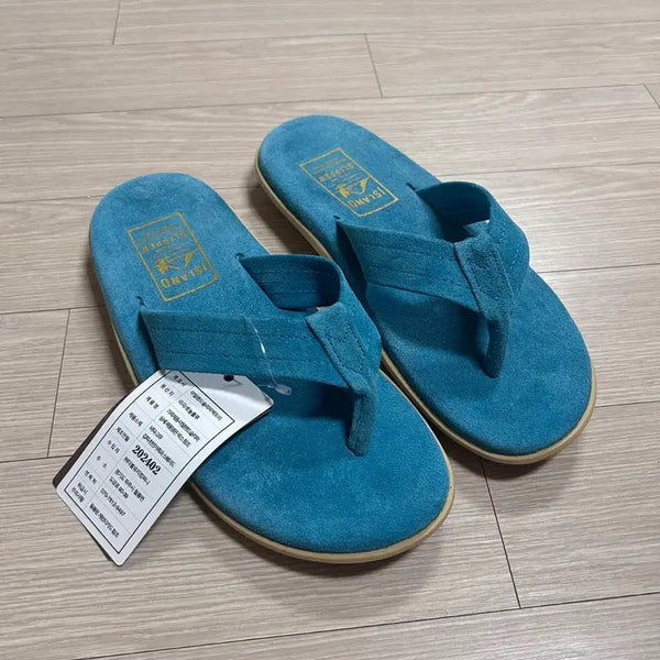 [BUNJANG] Island Slipper Suede Flip-Flops Size 7 / 아일랜드 슬리퍼 스웨이드 쪼리 7사이즈