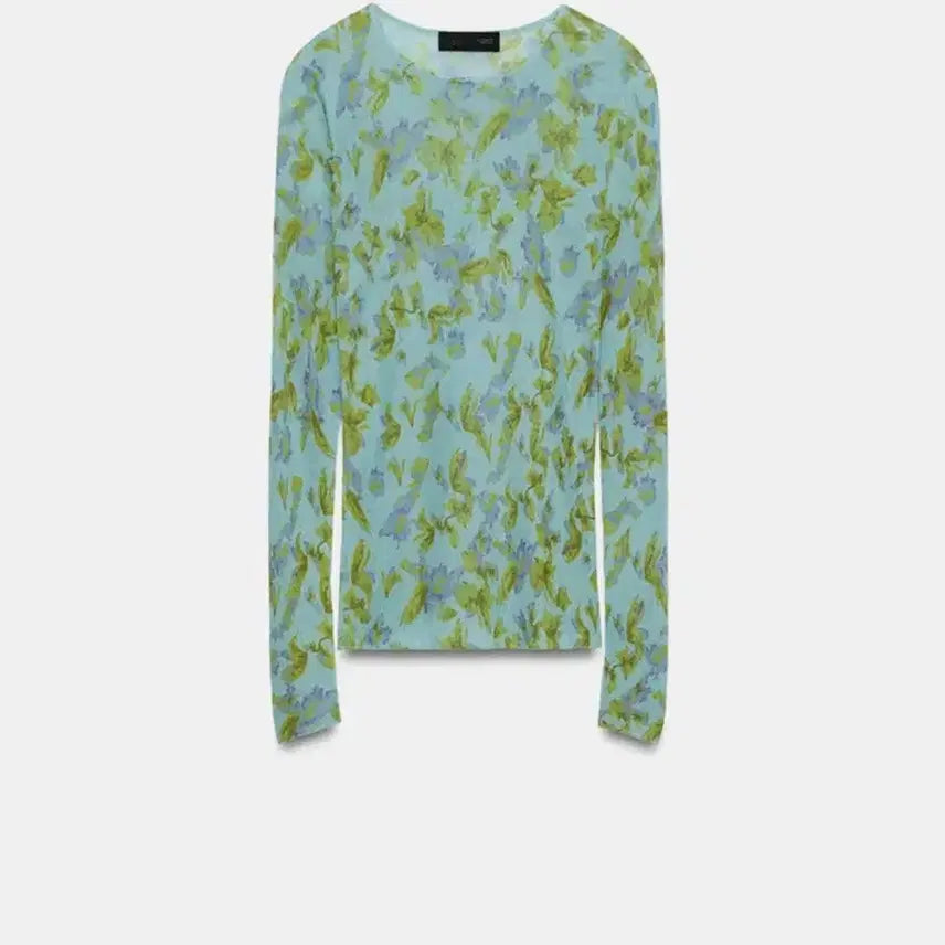 [BUNJANG] Zara Flower Pattern Knit Top / 자라 플라워 패턴 니트 탑 (m)