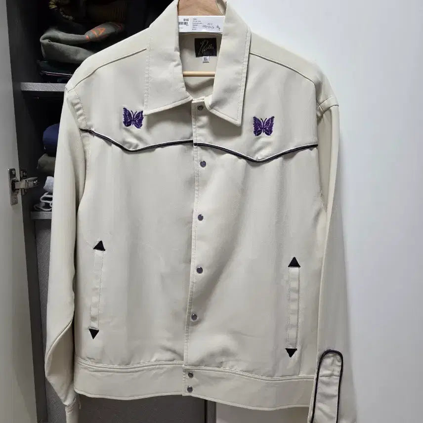 [BUNJANG] Needles Cowboy Jacket Ivory XL / 니들스 카우보이자켓 아이보리 XL