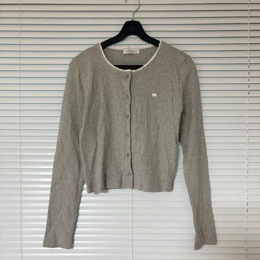 [BUNJANG] URAGO Ribbed Lace Cardigan / 유라고 URAGO 골지  레이스 가디건