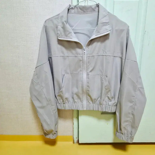 [BUNJANG] Cropped Windbreaker Jacket / (새상품)크롭 바람막이자켓