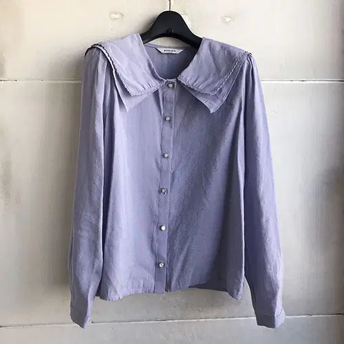 [BUNJANG] Casual Korean Blouse - Light Purple / 케쥬얼 국산 연보라블라우스-55.66/새거수준