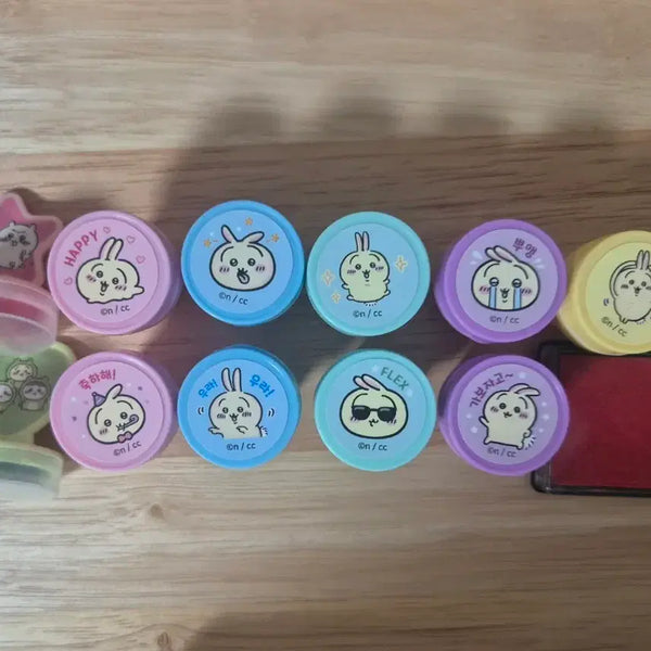 [BUNJANG] Chiikawa Usagi Stamp Set / 먼작귀 치이카와 도장 (우사기 위주)