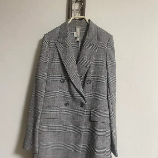 [BUNJANG] Morgan Check Jacket / 모르간 체크 자켓 55-66