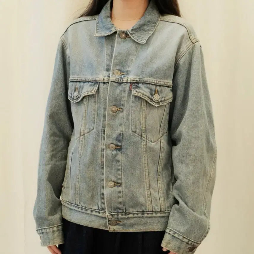 [BUNJANG] Levi's 70505 Standard Trucker Denim Jacket / USA 리바이스 70507 스탠다드 트러커 데님 자켓