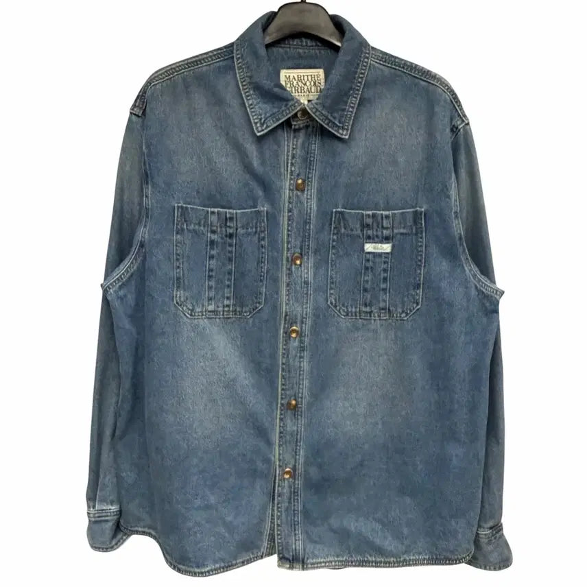 [BUNJANG] Marithe Francois Girbaud Oversized Denim Shirt Jacket L / 마리떼 프랑소와 저버 오버사이즈 데님 셔츠 자켓 L