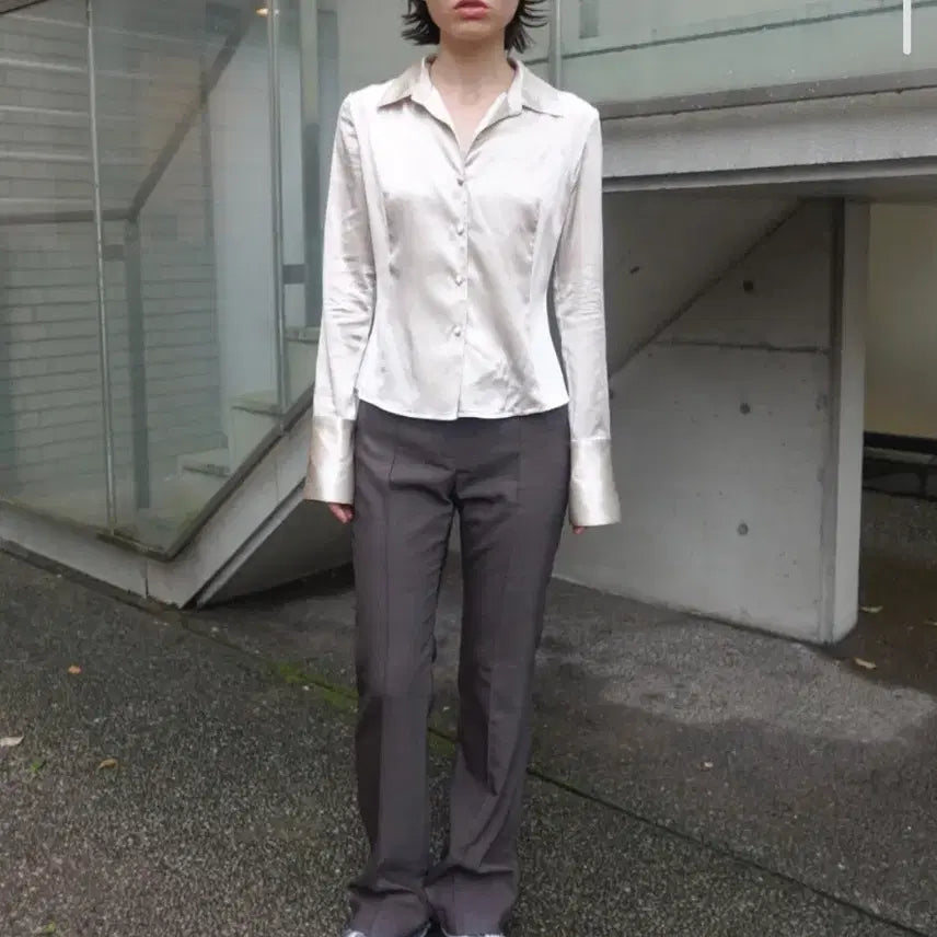 [BUNJANG] NUUANU Silk Blend Blouse / 정가278000 누아누 실크97 블라우스
