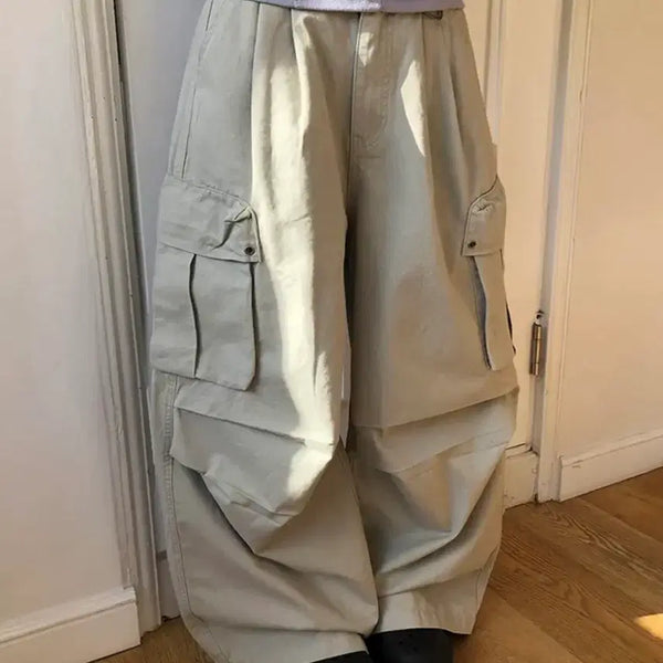 [BUNJANG] Cargo Wide Pants / 카고 와이드 팬츠