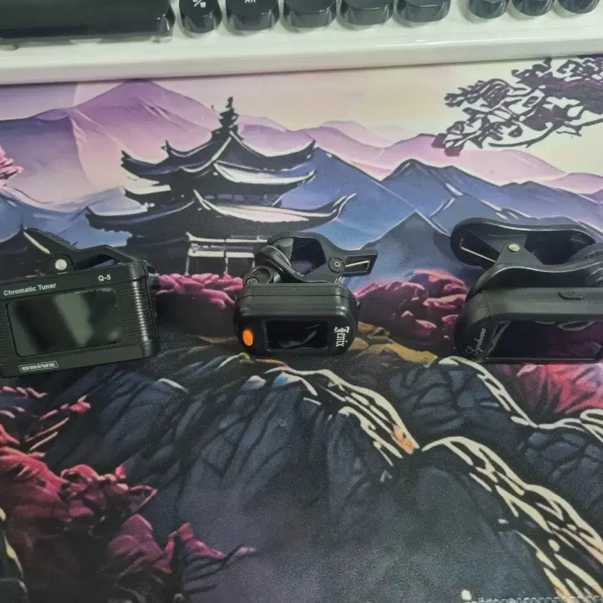 [BUNJANG] Acoustic Electric Guitar Vibration Tuner Bundle / 통기타 일렉기타 진동식 튜너 조율기 3개 일괄판매