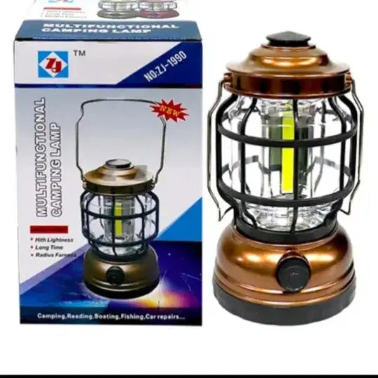 [BUNJANG] ZJ-1991 Multifunctional Camping Lantern - Bronze / ZJ-1991 멀티펑셔널 캠핑 랜턴 브론즈 색상 제품이에요.