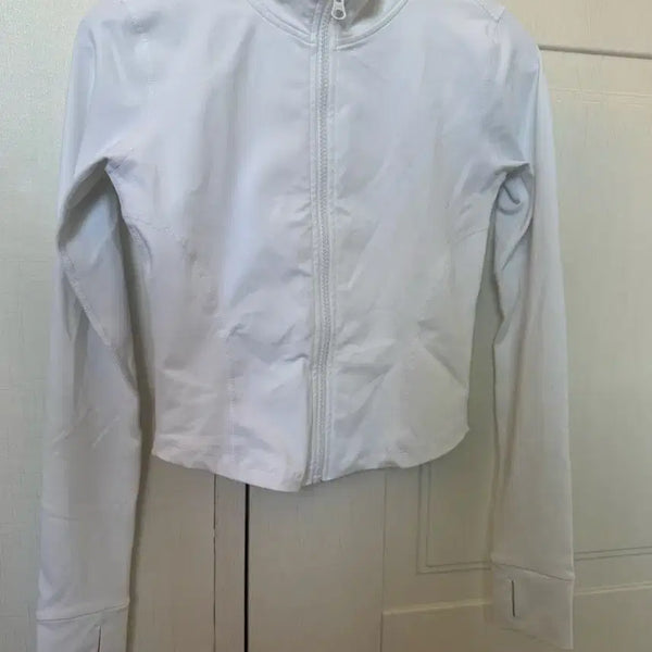 [BUNJANG] White Zip-Up Jacket / 화이트 집업 자켓