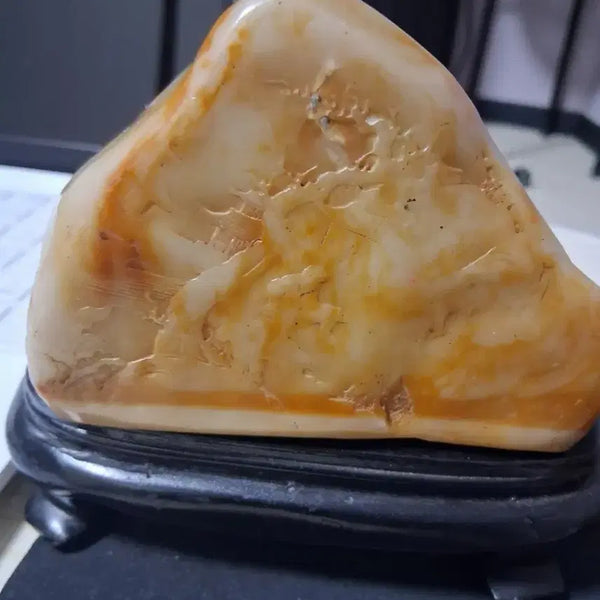 [BUNJANG] Yellow Agate Seal Stone / 전황석 인장