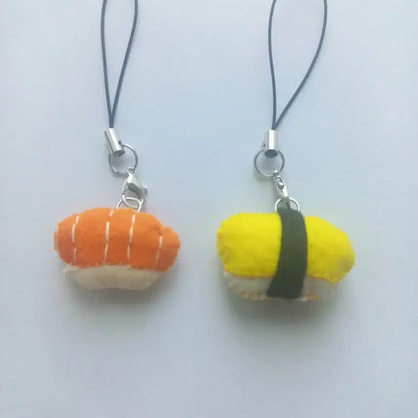 [BUNJANG] Handmade Sushi Set Felt Keyring / 귀여운 초밥 세트 핸드메이드 펠트 키링