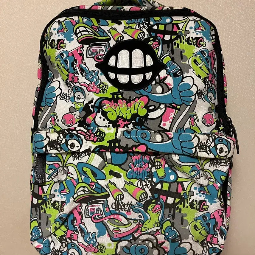 [BUNJANG] Sakun Square Backpack Black, Purple, Graffiti / 사쿤가방 사각백팩 블랙,퍼플,그래피티 등등 새상품