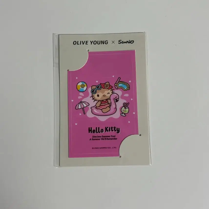 [BUNJANG] Olive Young Kitty Card Sticker / 올리브영 키티 카드스티커 미개봉새상품