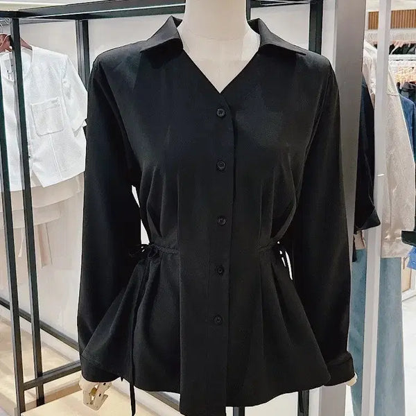 [BUNJANG] Baneike Shirring Blouse Shirt / 새상품 반에이크 셔링 블라우스 셔츠