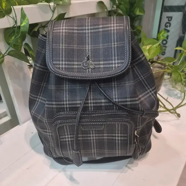 [BUNJANG] Beanpole Check Backpack / 빈폴 체크 백팩