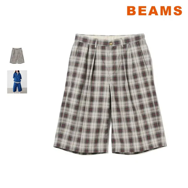 [BUNJANG] BEAMS Plaid Casual Shorts / 빔즈 체크 반바지
